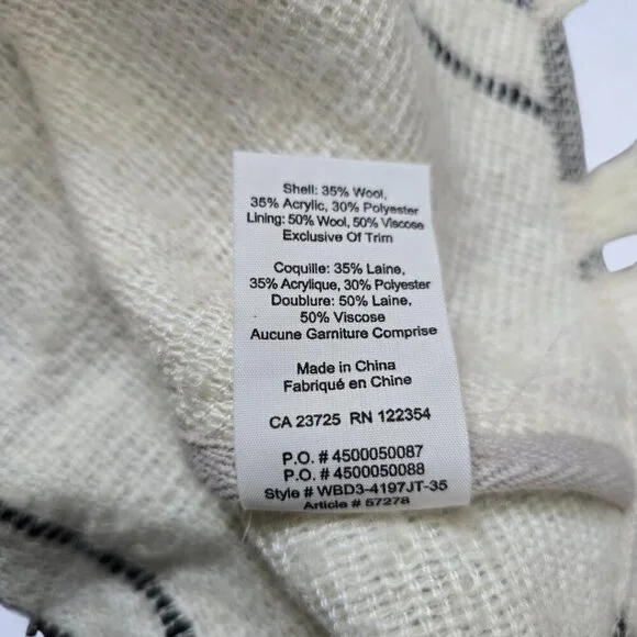 Aritzia Golden By TNA Wool Blend Hooded Cape Poncho - Size Small/Medium - Picture 6 of 9